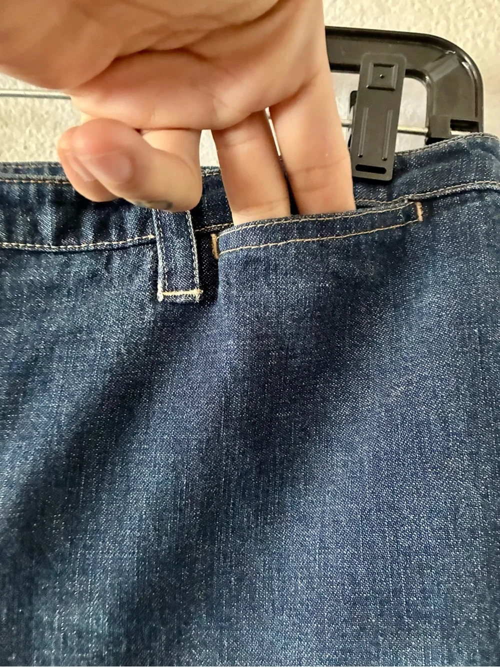VTG Jones New York Sport 8 💯 Cotton Blue Denim Trouser Jeans Wide Straight Leg
